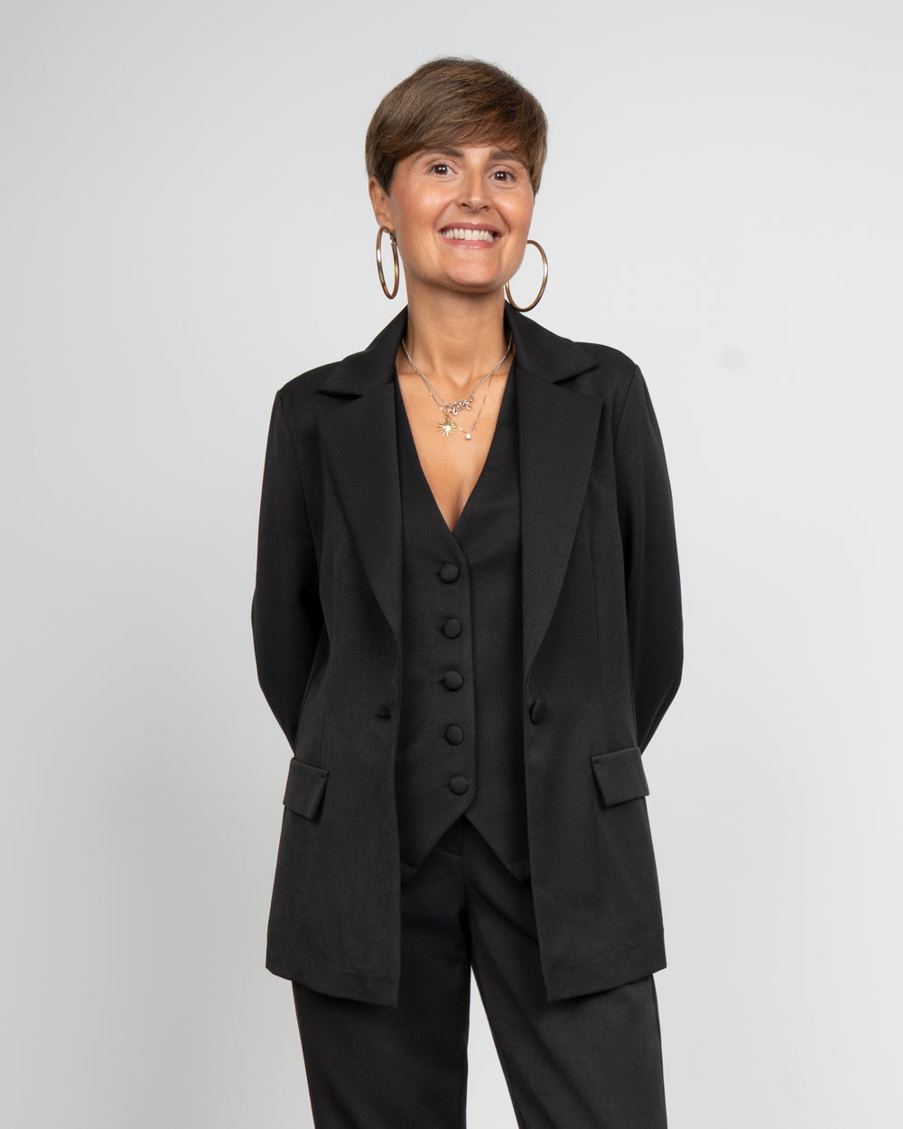 TAILLEUR BOX PALAZZO NERO