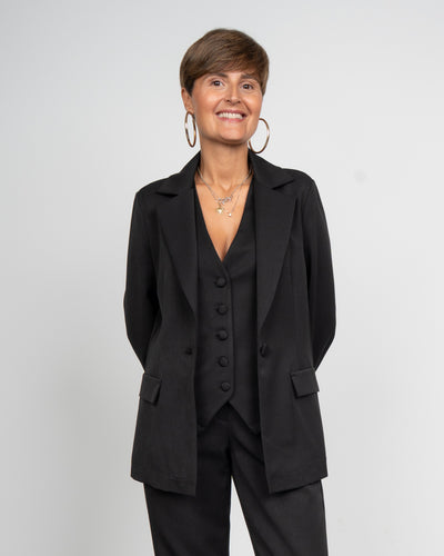 TAILLEUR BOX PALAZZO NERO