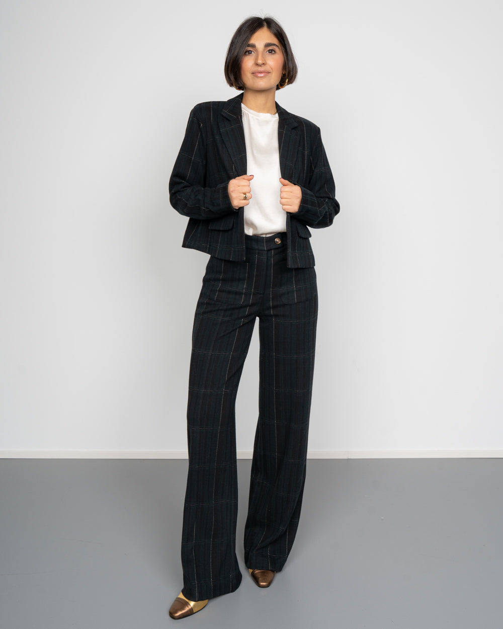 PANTALONE KATE W NERO/VERDE