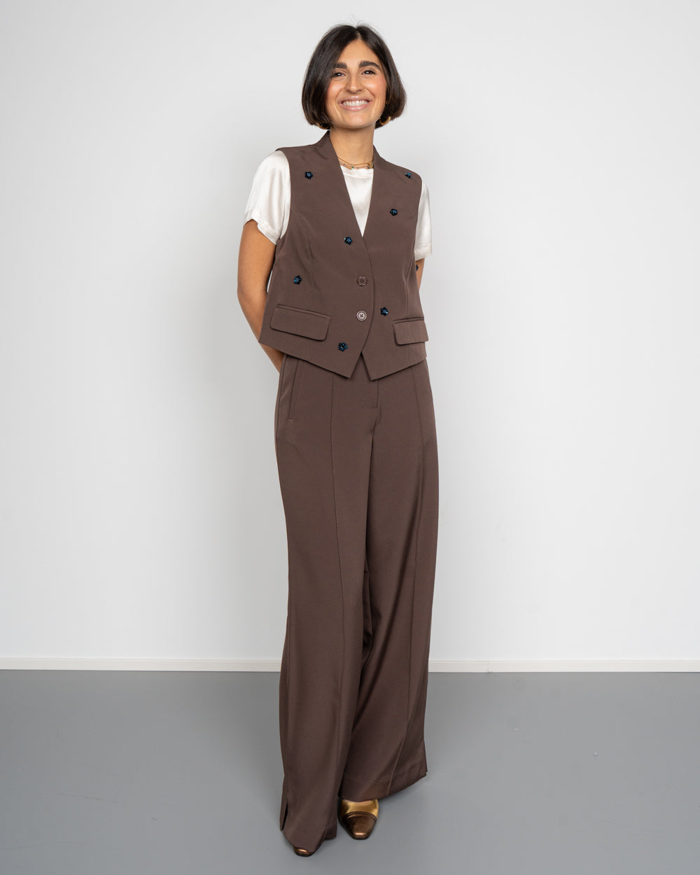 PANTALONE MINNI MARRONE