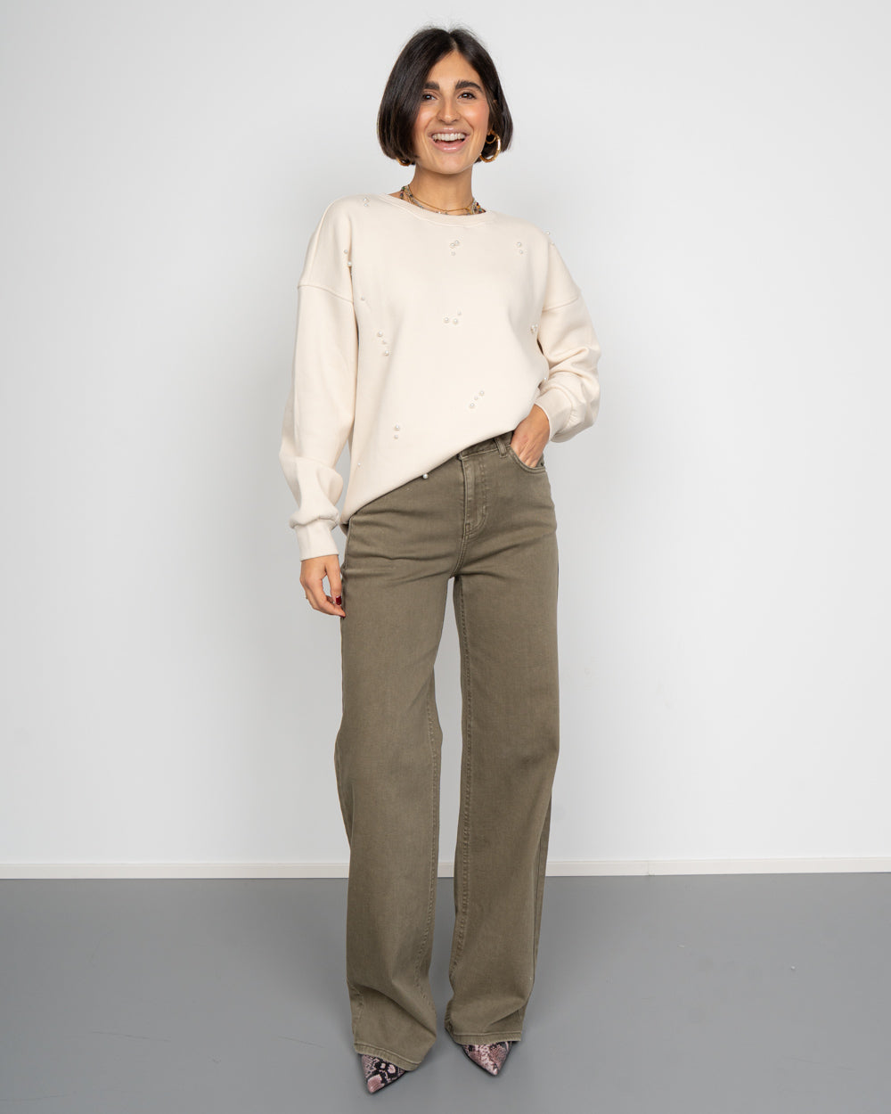 PANTALONE SILKE OLIVA