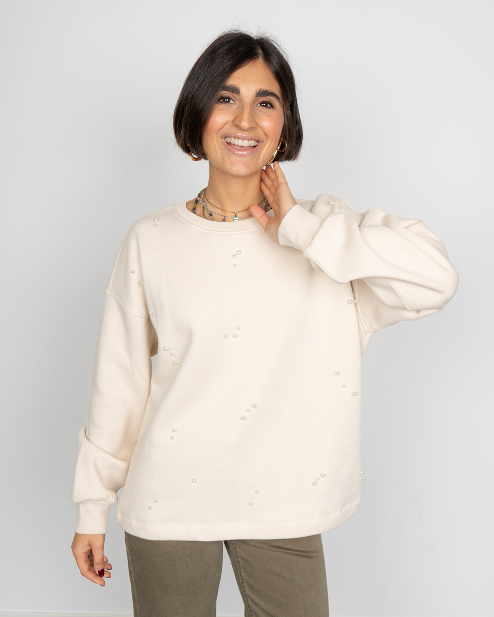 MAGLIONE FATILDA BEIGE