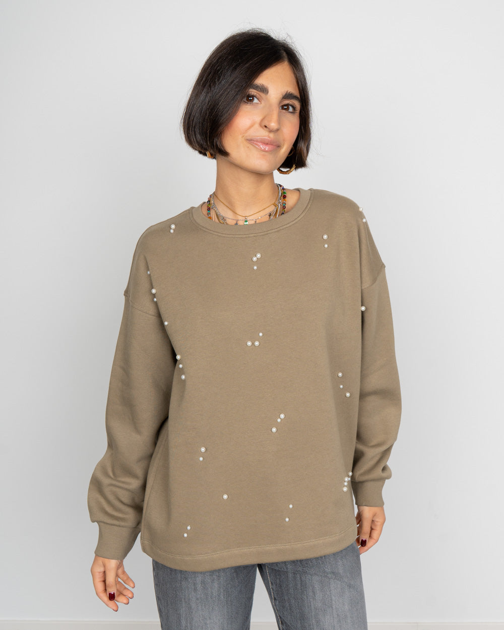 MAGLIONE FATILDA FANGO