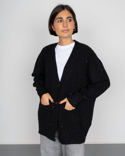 CARDIGAN FIAMMA NERO