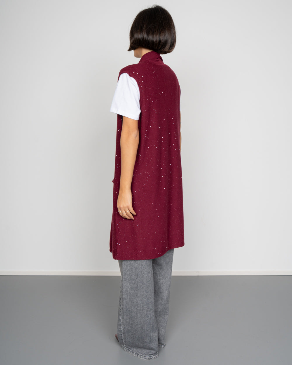 GILET FIORENZA BORDEAUX