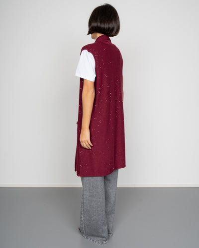 GILET FIORENZA BORDEAUX