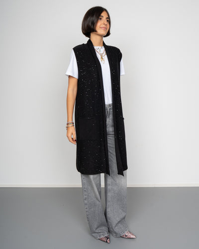 GILET FIORENZA NERO
