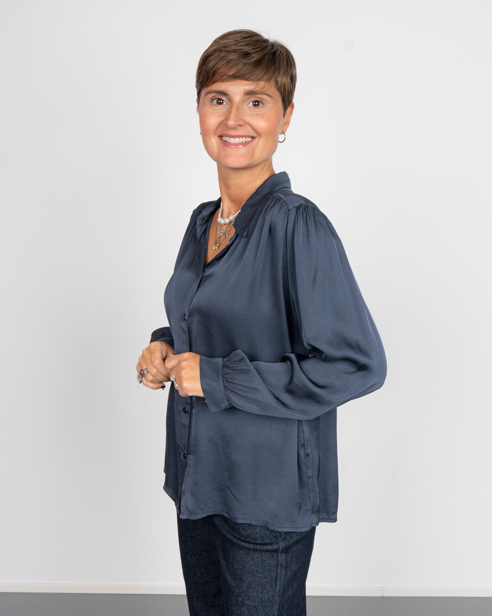 CAMICIA FOSCA BLU 2