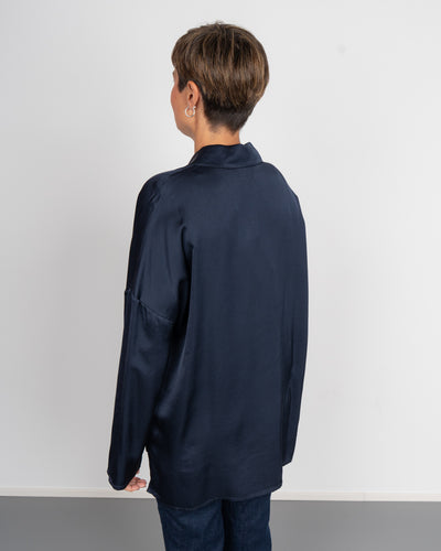 BLUSA BARBARA BLU SCURO