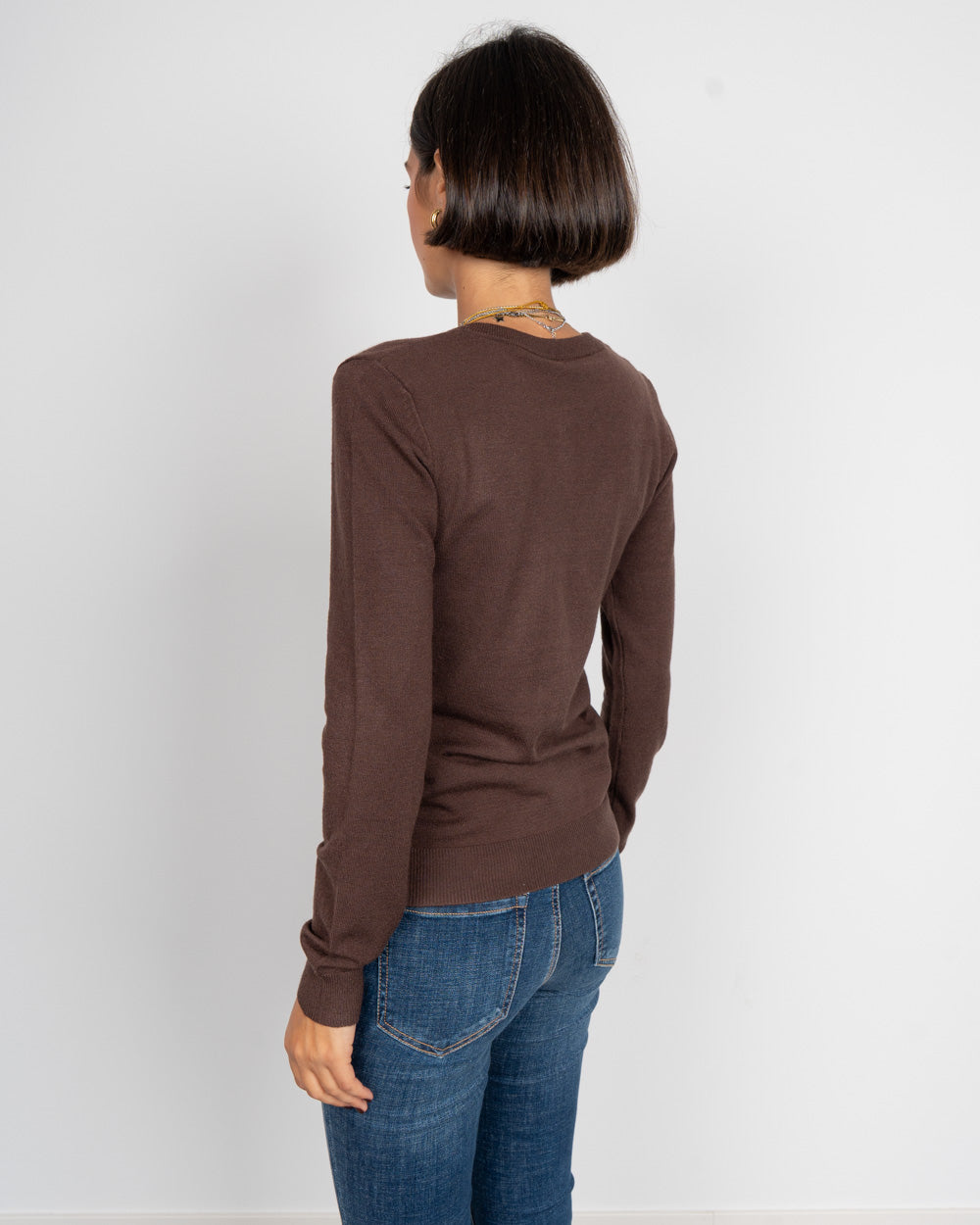 CARDIGAN NORA MARRONE