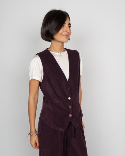 GILET FABIO BORDEAUX