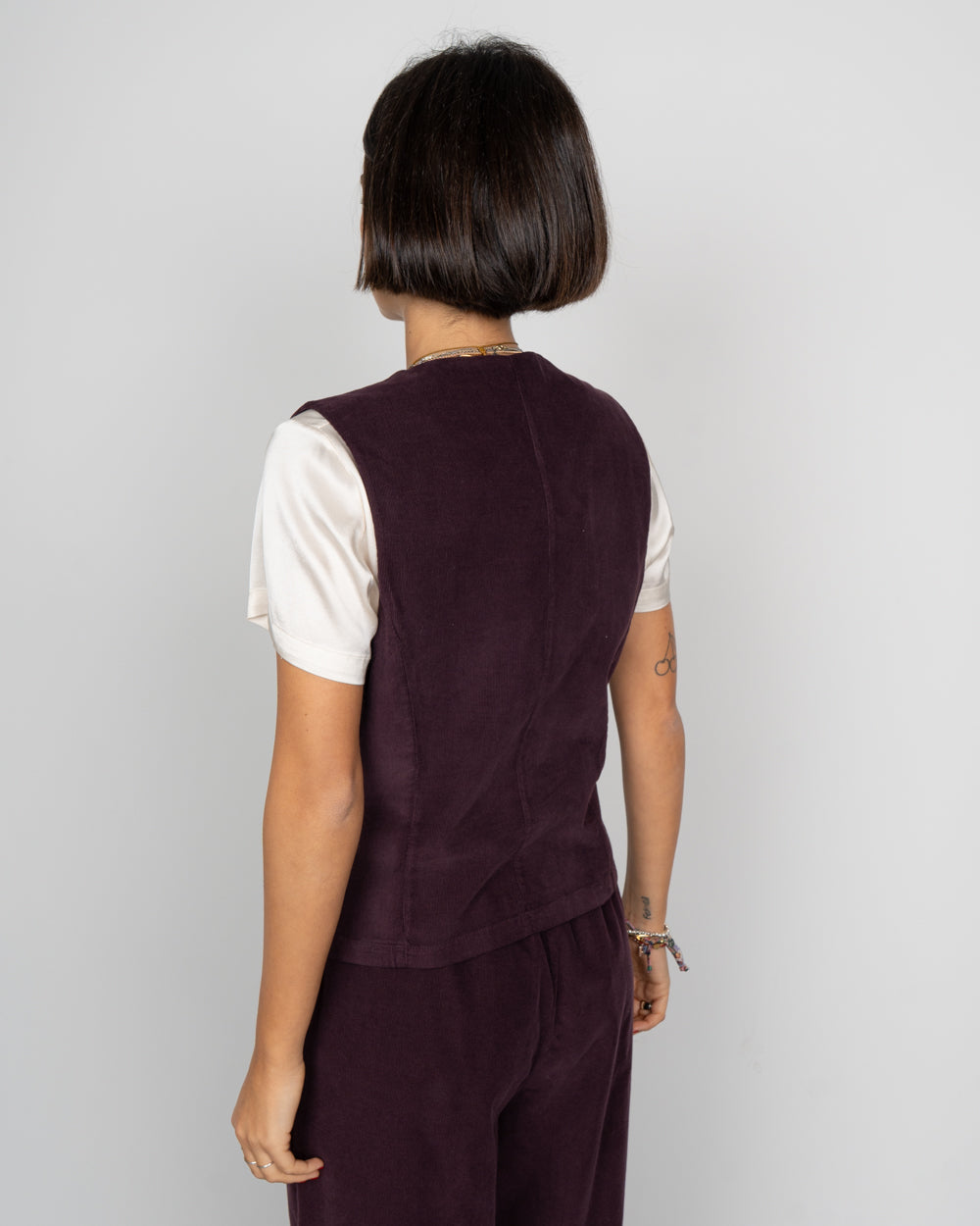 GILET FABIO BORDEAUX