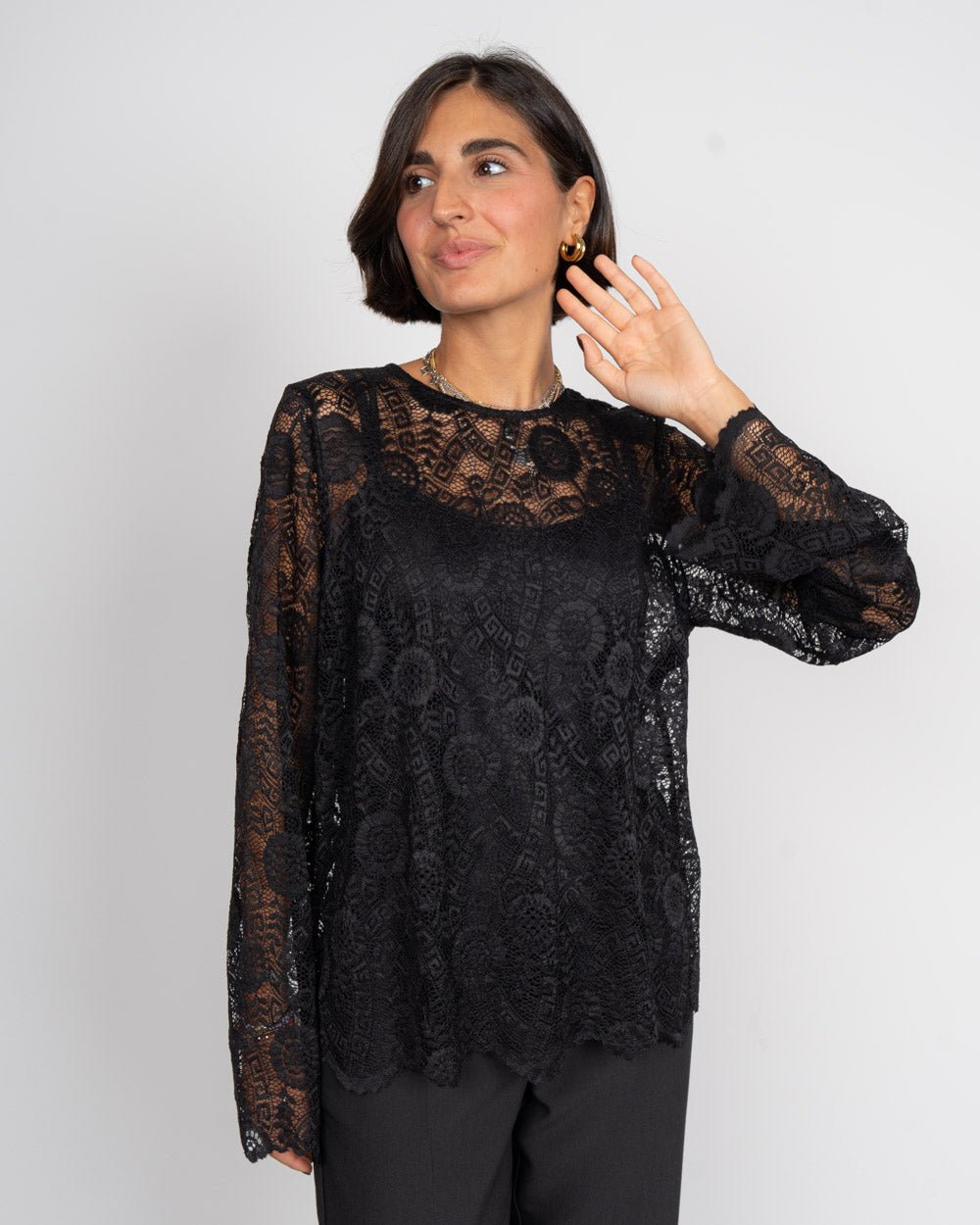 MAGLIA OLLINE NERO