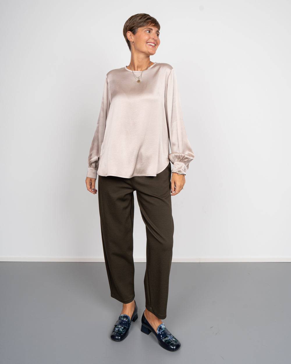 PANTALONE ARIANNA VERDE MILITARE