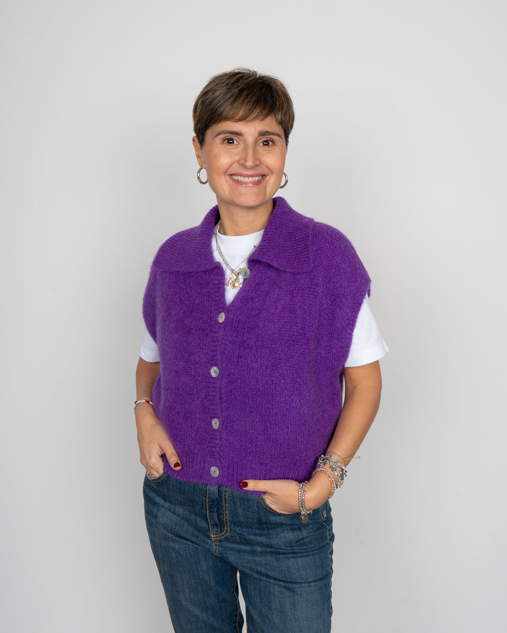 GILET RACHELE VIOLA