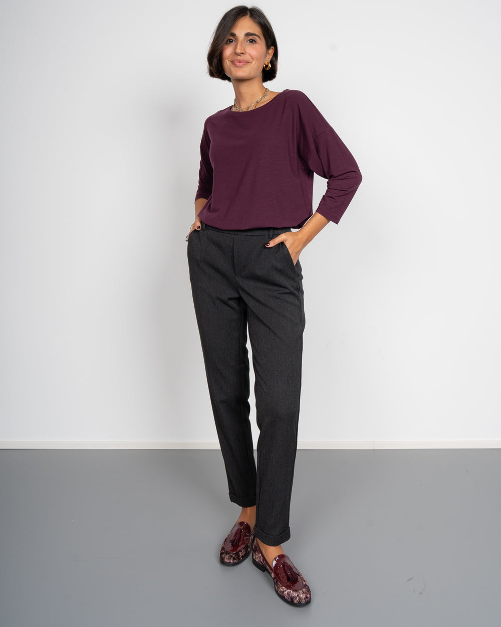 PANTALONE MAYA GRIGIO SCURO