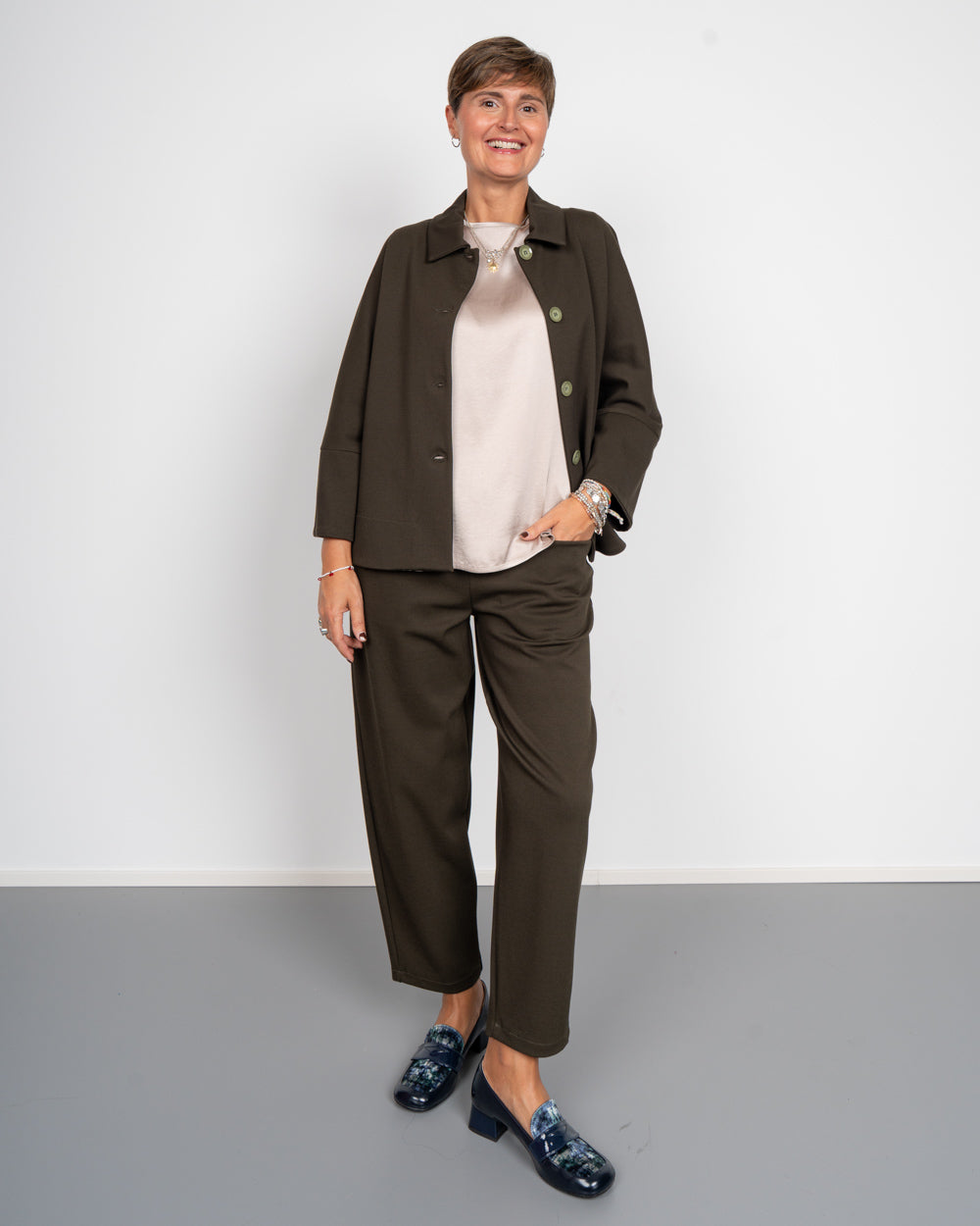 PANTALONE ARIANNA VERDE MILITARE