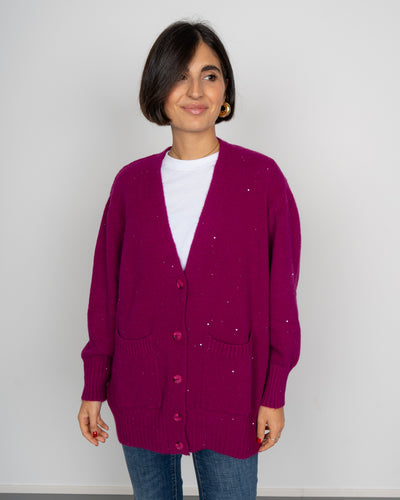 CARDIGAN FIAMMA CICLAMINO