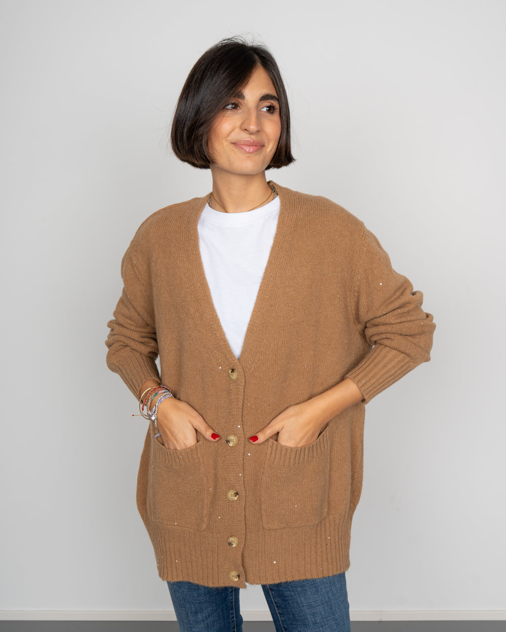 CARDIGAN FIAMMA CAMMELLO