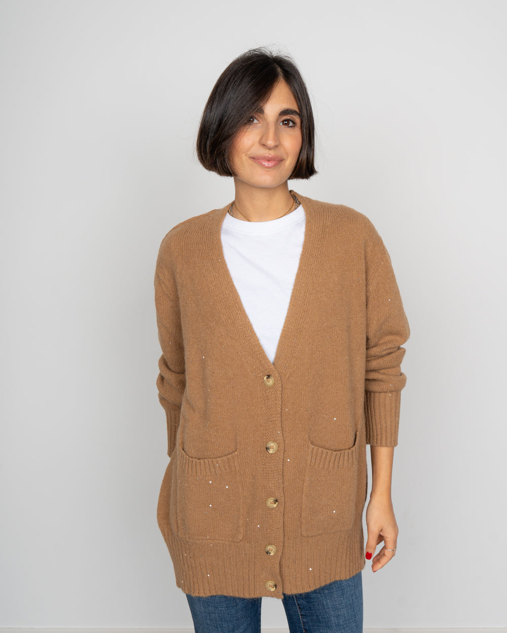 CARDIGAN FIAMMA CAMMELLO