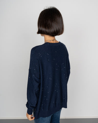 MAGLIONE FIORELLA BLU