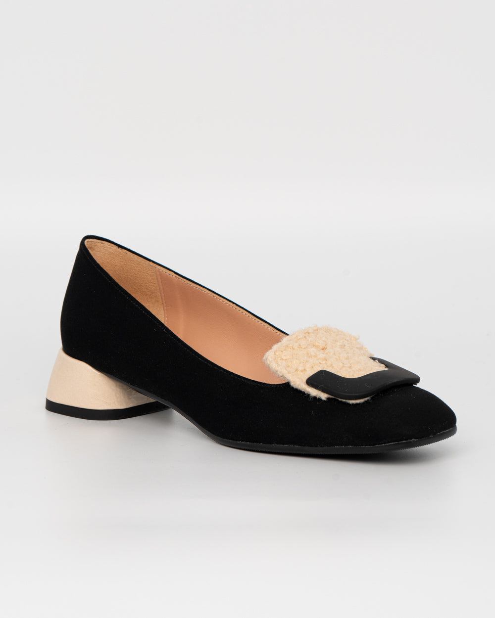 MOCASSINO BELLA NERO BEIGE