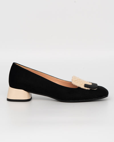 MOCASSINO BELLA NERO BEIGE