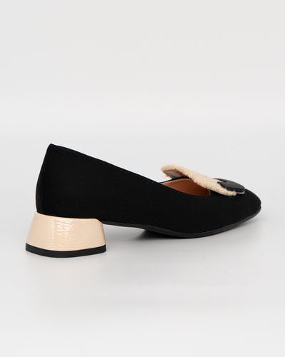MOCASSINO BELLA NERO BEIGE