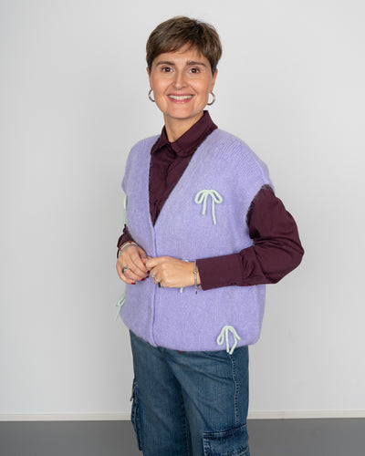 GILET RAFFAELLA LILLA