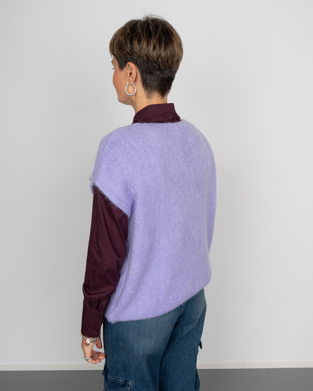 GILET RAFFAELLA LILLA