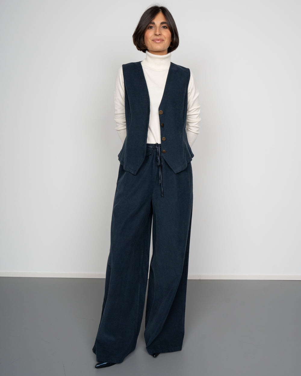 PANTALONE FILIPPA BLU