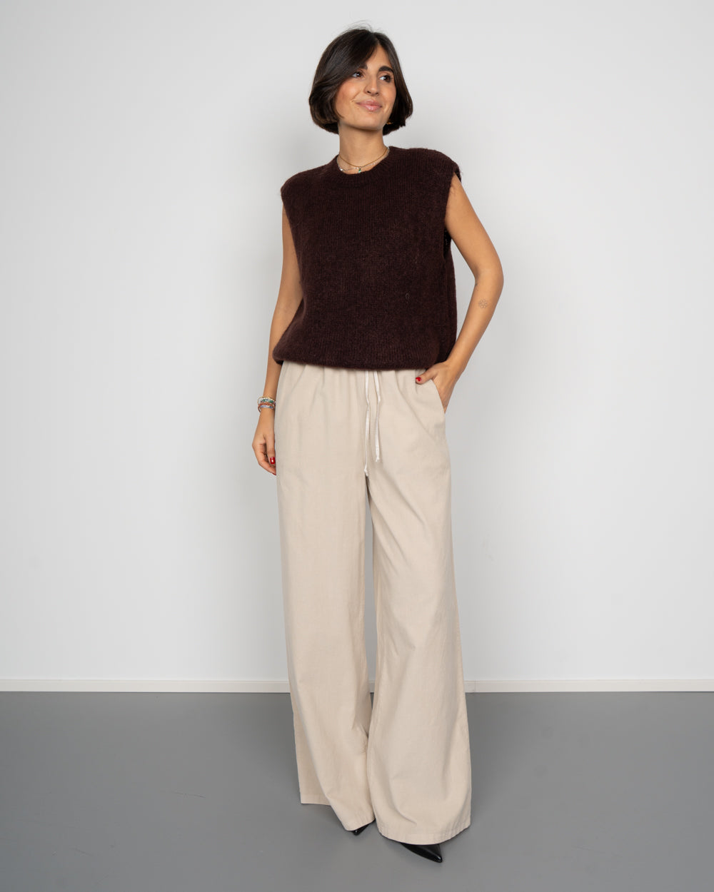 PANTALONE FILIPPA PANNA