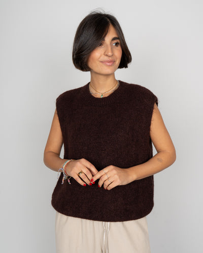 GILET ROMINA CIOCCOLATO