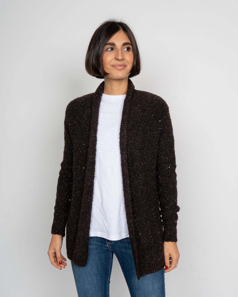 CARDIGAN FILIPPA CIOCCOLATO