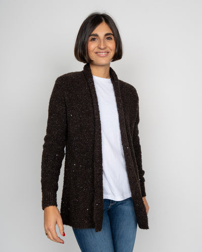 CARDIGAN FILIPPA CIOCCOLATO