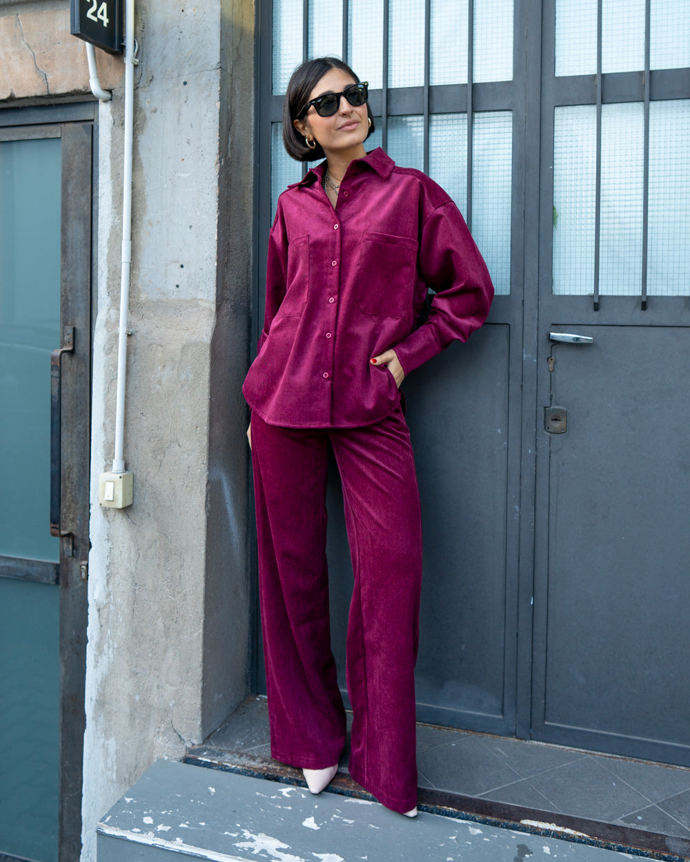 PANTALONE BICE BORDEAUX