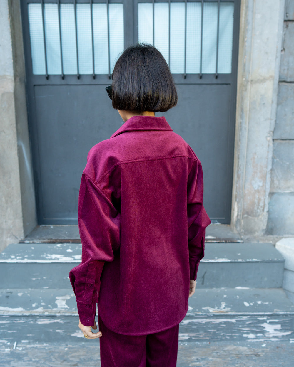 CAMICIA BRUNA BORDEAUX