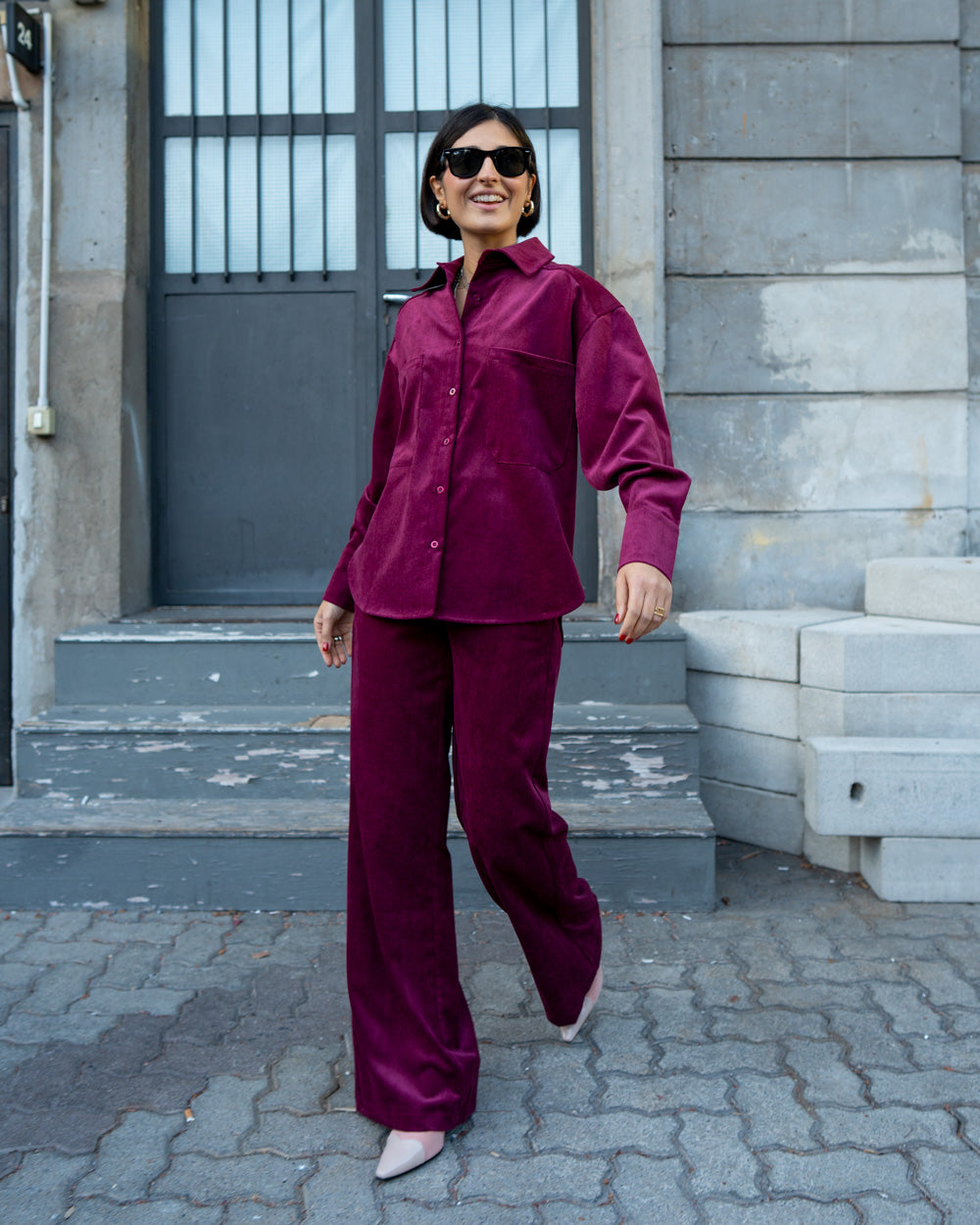 PANTALONE BICE BORDEAUX