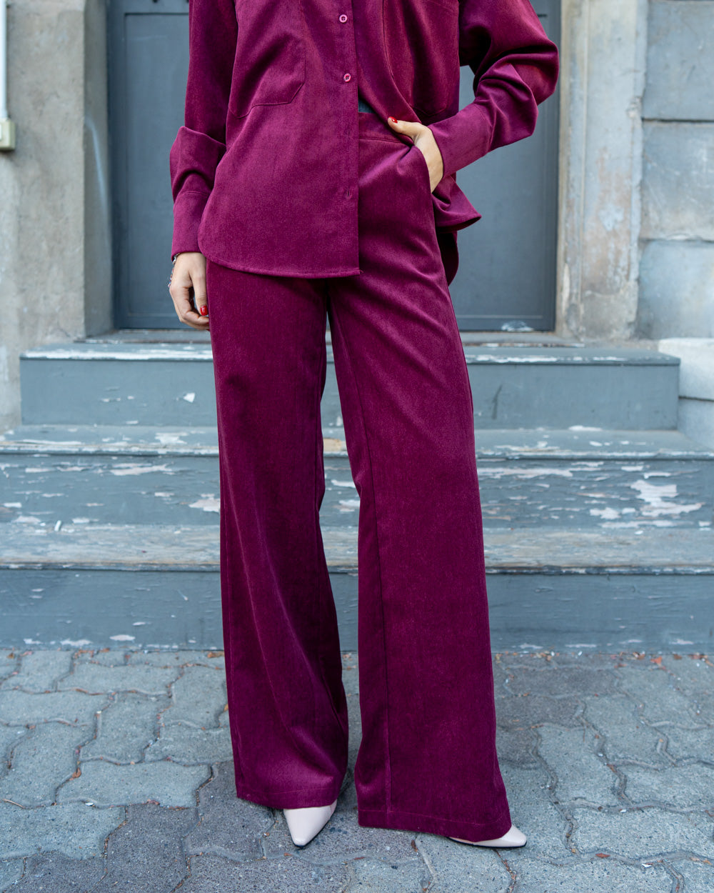 PANTALONE BICE BORDEAUX