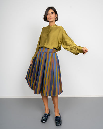 GONNA ELVIRA OLIO/MARRONE/BLU