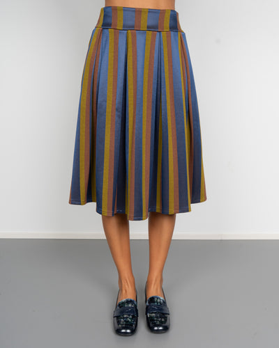 GONNA ELVIRA OLIO/MARRONE/BLU