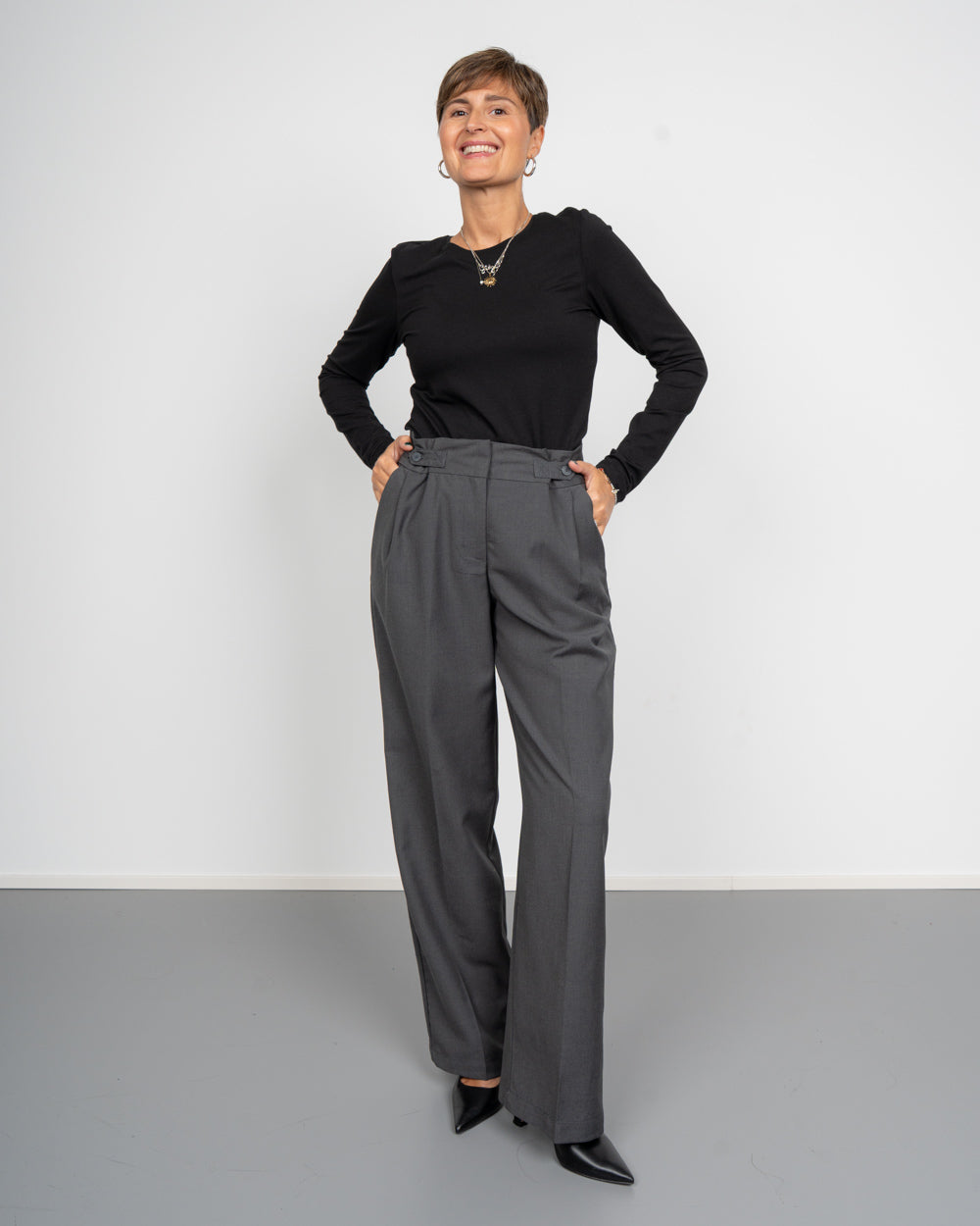 PANTALONE NIKKI GRIGIO SCURO