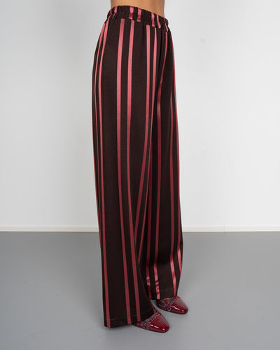 PANTALONE ESTER AMARENA/MARRONE