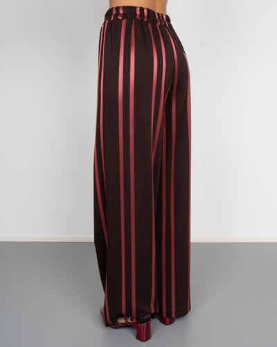 PANTALONE ESTER AMARENA/MARRONE