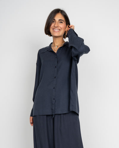 CAMICIA FABY BLU SCURO