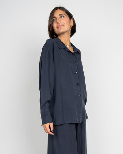 CAMICIA FABY BLU SCURO