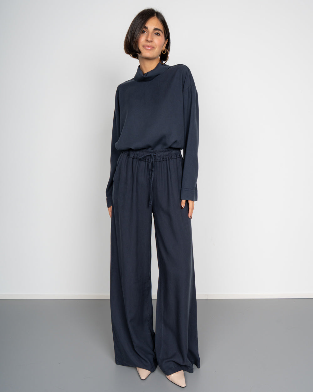 PANTALONE FLAVIA BLU SCURO