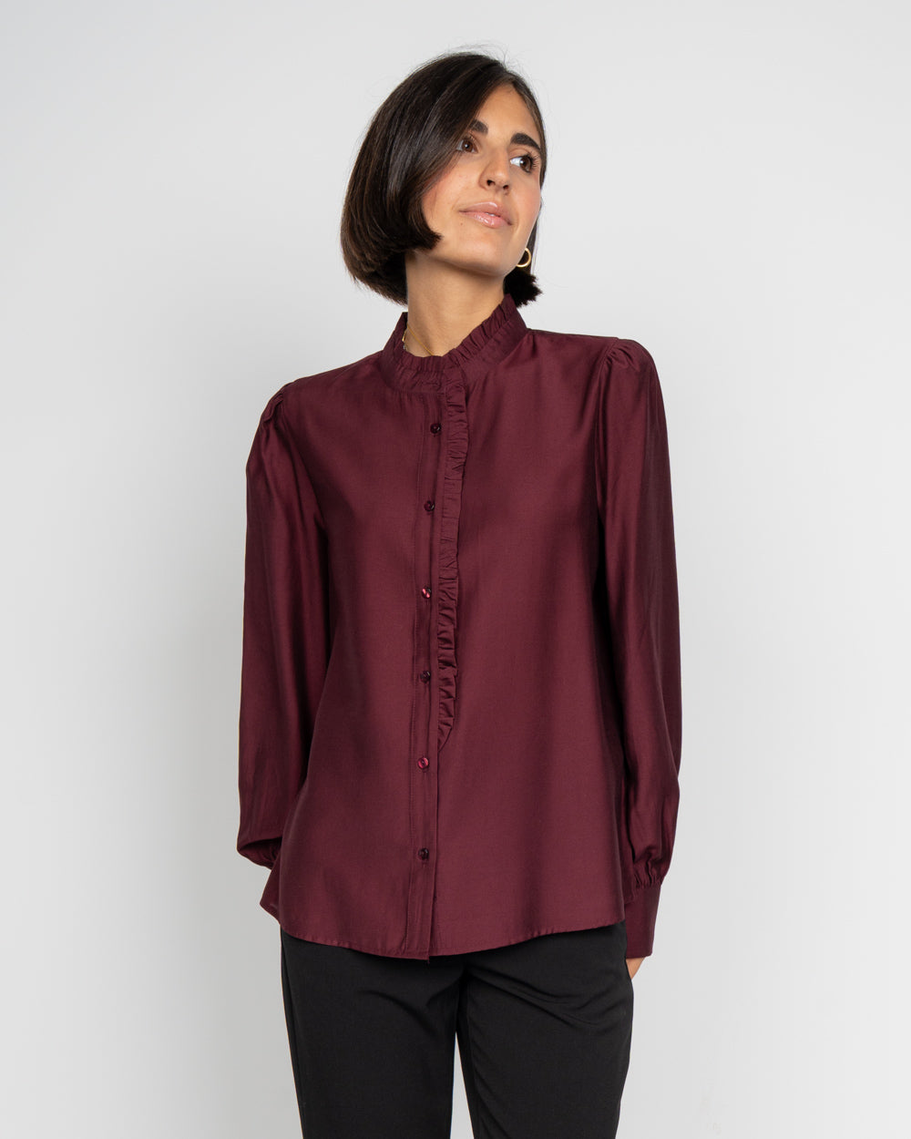 CAMICIA KARLANI BORDEAUX