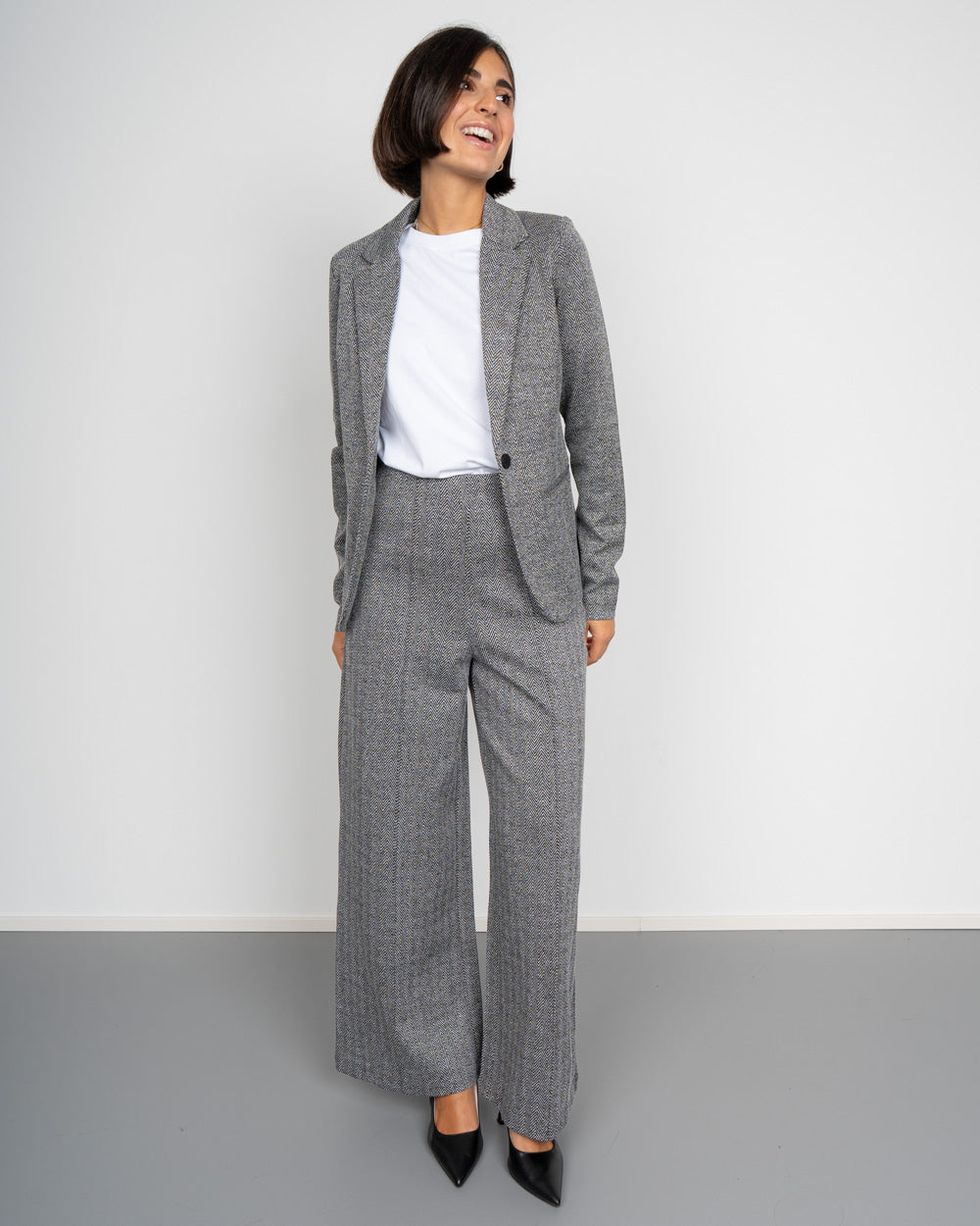 PANTALONE KATE NERO/BIANCO