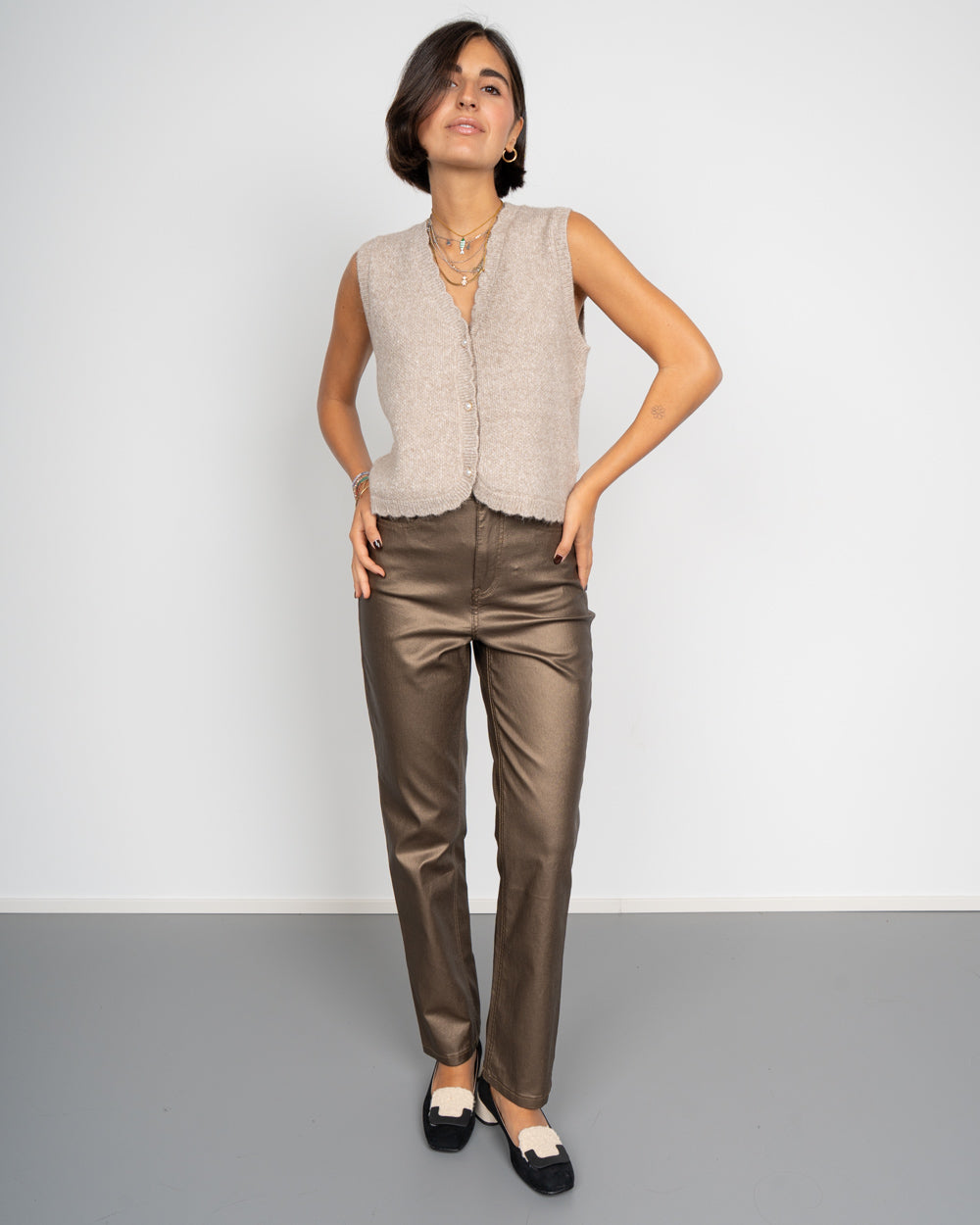 PANTALONE KIKO MARRONE